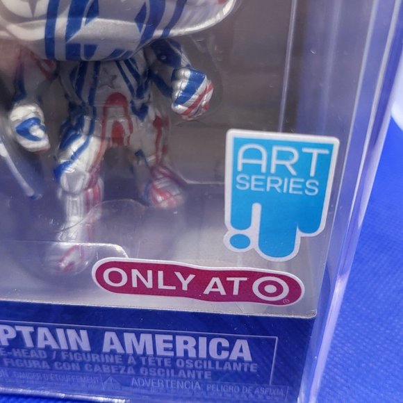 Marvel Avengers Captain America Art Series Target Exclusive Funko Pop - Picture 8 of 9